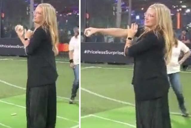 وسیم اکرم کی اہلیہ شنیرا اکرم کی بولنگ کرتے ہوئے ویڈیو وائرل